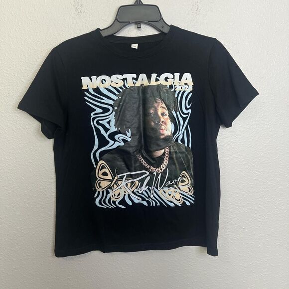 Rod Wave Nostalgia Tour Graphic TShirt Black Size M - Picture 3 of 4